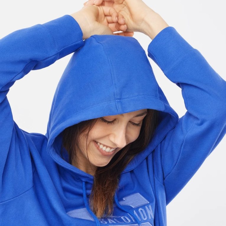 Sudaderas Salomon Outlife Logo Summer Mujer Azules | MX BKFM380